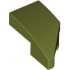 LEFT PLATE 1X2, W/ BOW, 45 DEG. CUT: {маслинено зелен}