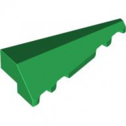 RIGHT ROOF TILE 2X5, 45 DEG.: {тъмно зелен}