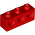 BRICK 1X3 W/ 3X4.85 HOLE: {ярко червен}