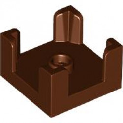 WALL 2X2X1 W/ KNOB: {червеникаво-кафяв}