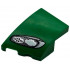Wedge 3 x 2 Left No Studs with Aston Martin Car Headlight, Black Outline, White and Silver Stripes and 2 Bulbs Pattern: {тъмно зелен}