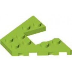Wedge, Plate 4 x 6: {ярко жълто-зелен}