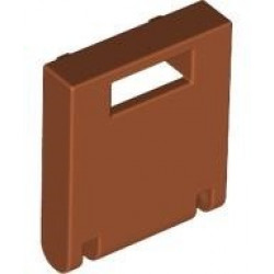 Container, Box 2 x 2 x 2 Door with Slot: {тъмно оранжев}