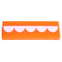 Tile 1 x 3 with 5 White Half Circles Pattern (BrickHeadz Anxiety Teeth): {ярко оранжев}