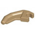 Barb / Claw / Horn / Tooth with Clip, Angled: {пясъчно жълт}