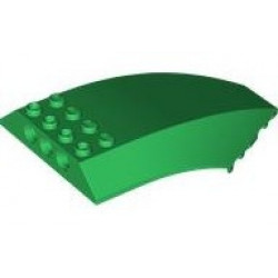 Windscreen 10 x 6 x 2 Curved: {тъмно зелен}