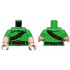 Torso Tunic, Reddish Brown Strap and Dark Red Belt with Gold Buckles Pattern / Light Nougat Arms with Molded Bright Green Short Sleeves Pattern / Light Nougat Hands: {ярко зелен}
