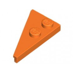 Wedge, Plate 4 x 2 Right, Pointed: {ярко оранжев}