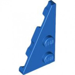 Wedge, Plate 4 x 2 Left, Pointed: {ярко син}