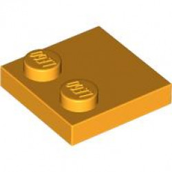 PLATE 2X2, W/ REDUCED KNOBS: {огнено жълто-оранжев}