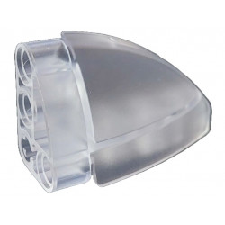Technic, Panel Curved 5 x 3 x 2 Corner Quarter Ellipse, Left: {прозрачен}