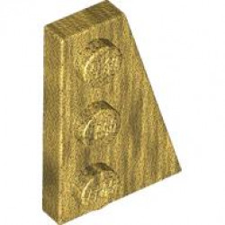 Wedge, Plate 3 x 2 Right: {топло златист}