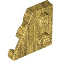 LEFT PLATE 2X2, 27 DEG.: {топло златист}