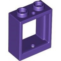 Window 1 x 2 x 2 Flat Front: {светло виолетов}