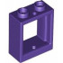 Window 1 x 2 x 2 Flat Front: {светло виолетов}