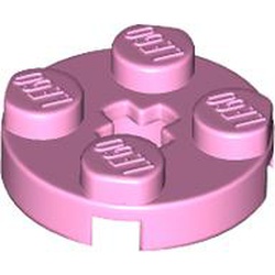 PLATE 2X2 ROUND: {светло пурпурен}