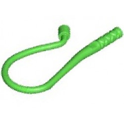 Minifigure, Weapon Whip Bent Flexible: {ярко зелен}