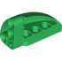 SHELL 3X5X2, W/ CROSS HOLE, RIGHT: {тъмно зелен}