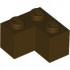 BRICK CORNER 1X2X2: {тъмно кафяв}