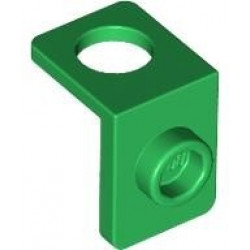 Minifigure Neck Bracket with Back Stud - Thick Back Wall: {тъмно зелен}