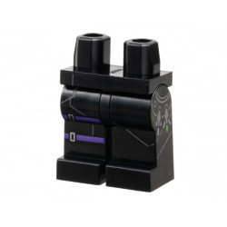 Hips and Legs with Dark Purple Straps with Silver Buckles, Pouch on Right Side, Arrowheads on Left Side Pattern: {черен}