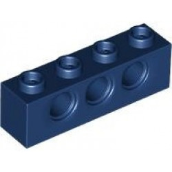 Technic, Brick 1 x 4 with Holes: {земно син}