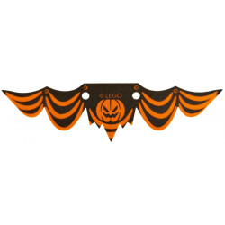 Cloth Banner Flag with Pumpkin Jack O' Lantern and Black Gathers Pattern: {ярко оранжев}