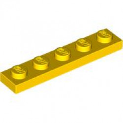Plate 1 x 5: {ярко жълт}