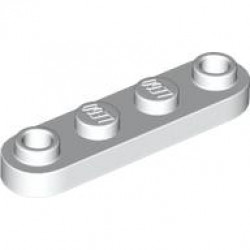 PLATE 1X4, ROUNDED, NO. 1: {бял}