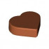 TILE 1X1, HEART, NO. 1: {тъмно оранжев}