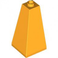 ROOF TILE CORNER 2X2X3/73°: {огнено жълто-оранжев}