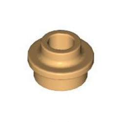 PL.ROUND 1X1 W. THROUGHG. HOLE: {умерен тан}