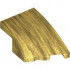 BRICK 2X3, OUTSIDE BOW, RIGHT: {топло златист}