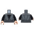 Torso SW Jedi Robe, Waist Sash and Black Shirt with Creases Pattern / Black Arms / Light Nougat Hands: {тъмно каменно сив}