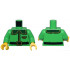 Torso Coat with Dark Green Collar with Gold Trim and Mail Horn, and Black Belt Pattern / Bright Green Arms / Yellow Hands: {ярко зелен}