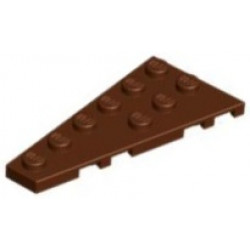 Wedge, Plate 6 x 3 Left: {червеникаво-кафяв}