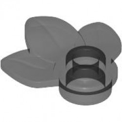 PLANT, W/ PLATE 1X1, NO. 1: {прозрачно черен}