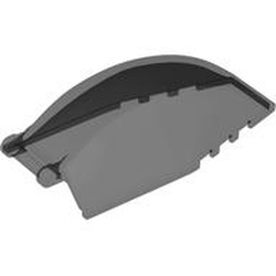 Windscreen 8 x 4 x 2 Curved with Bar Handle: {прозрачно черен}