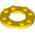 Plate, Round 4 x 4 with 2 x 2 Round Open Center: {ярко жълт}