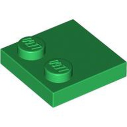 PLATE 2X2, W/ REDUCED KNOBS: {тъмно зелен}