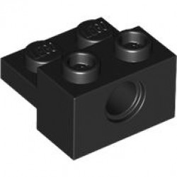 BRICK 2X2, W/4.85 HOLE, NO. 1: {черен}