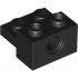 BRICK 2X2, W/4.85 HOLE, NO. 1: {черен}
