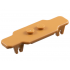 Minifigure, Utensil Skateboard Longboard Deck: {умерен нуга}