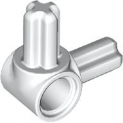 BEAM 1M W. 2 CROSS AXLES 90°: {бял}
