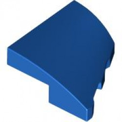 PLATE 2X2X2/3, HALF BOW, W/ CUT, LEFT: {ярко син}