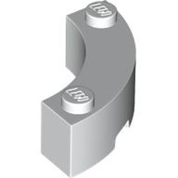 BRICK 3X3X1, 1/4 CIRCLE: {бял}