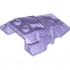 ROOf ROCK TILE 4X4 W.ANGLE: {прозрачен виолетов опал}