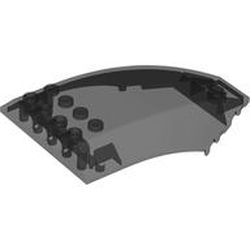 SHELL 6X10X2 W/BOW/ANGLE, PC: {прозрачно черен}