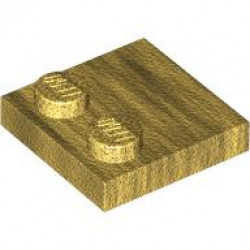 Tile, Modified 2 x 2 with Studs on Edge: {топло златист}