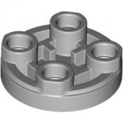 TILE, 2X2, INV., ROUND: {умерено каменно сив}